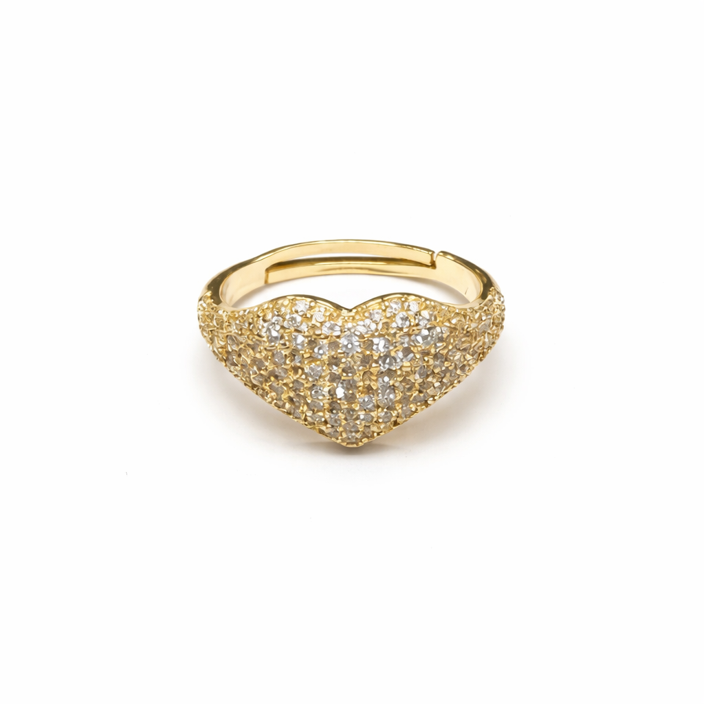 Anello Cuore Pavè Small