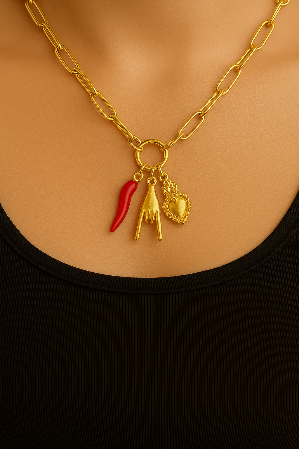 Collana Charm Fortuna Oro