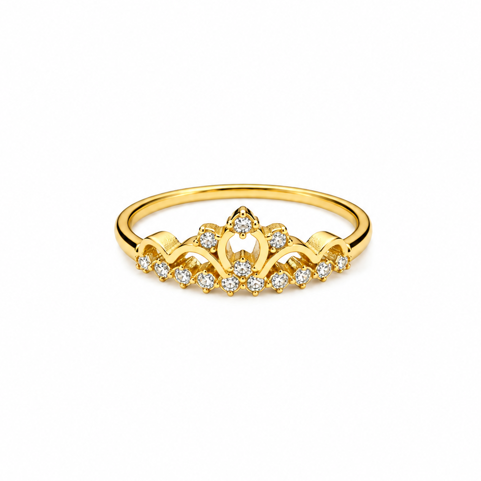 Goldener Herzring