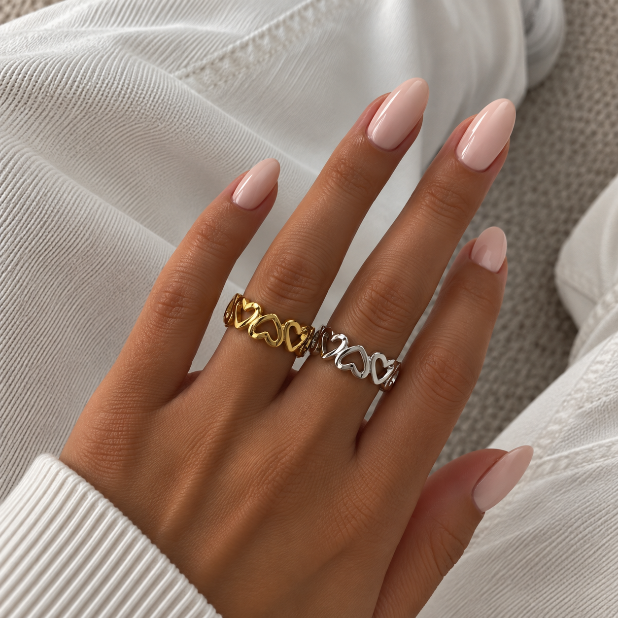 Goldener Herzring