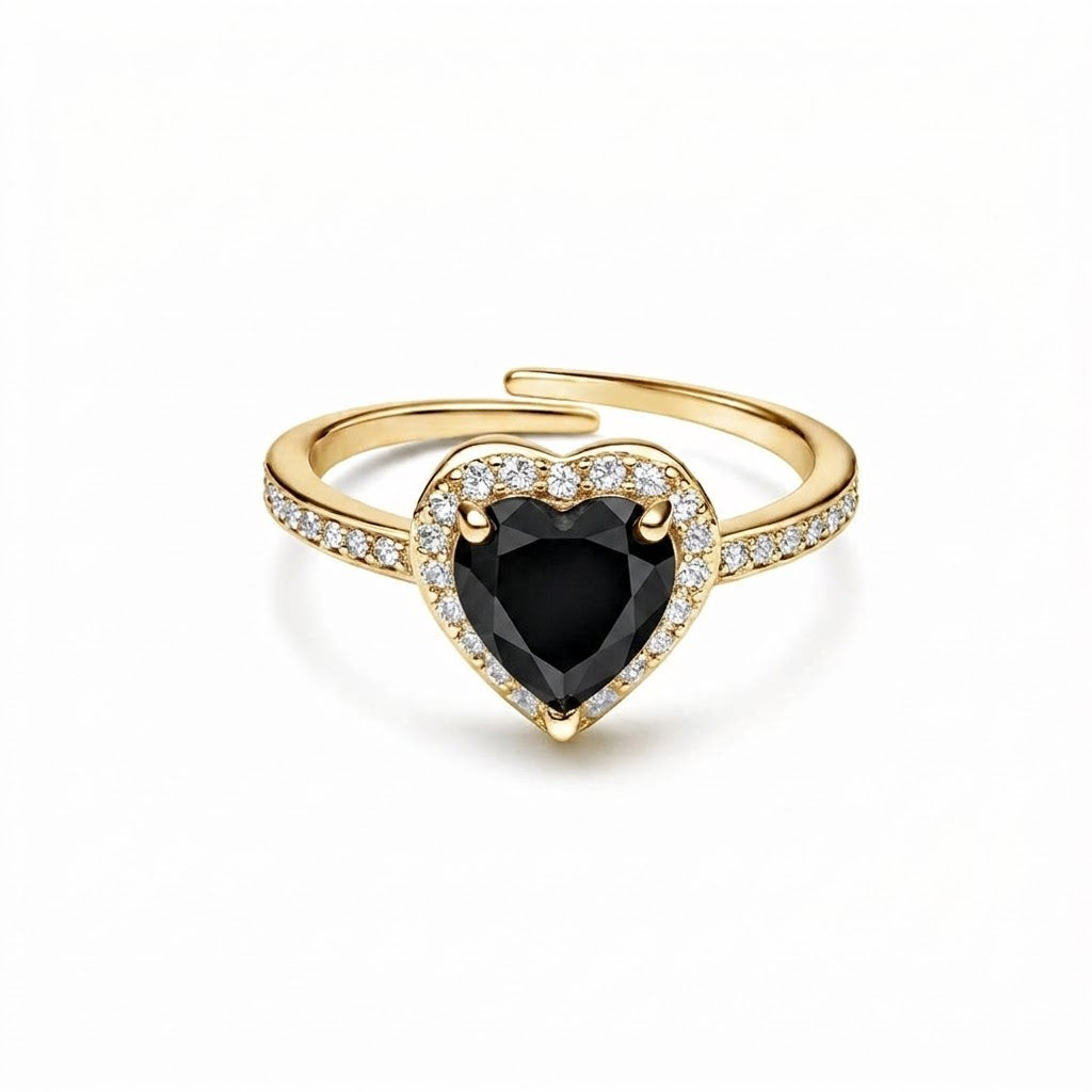 Goldener Herzring