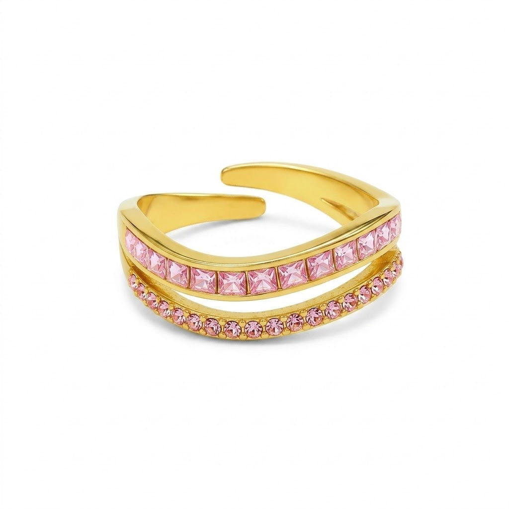 Goldener Herzring