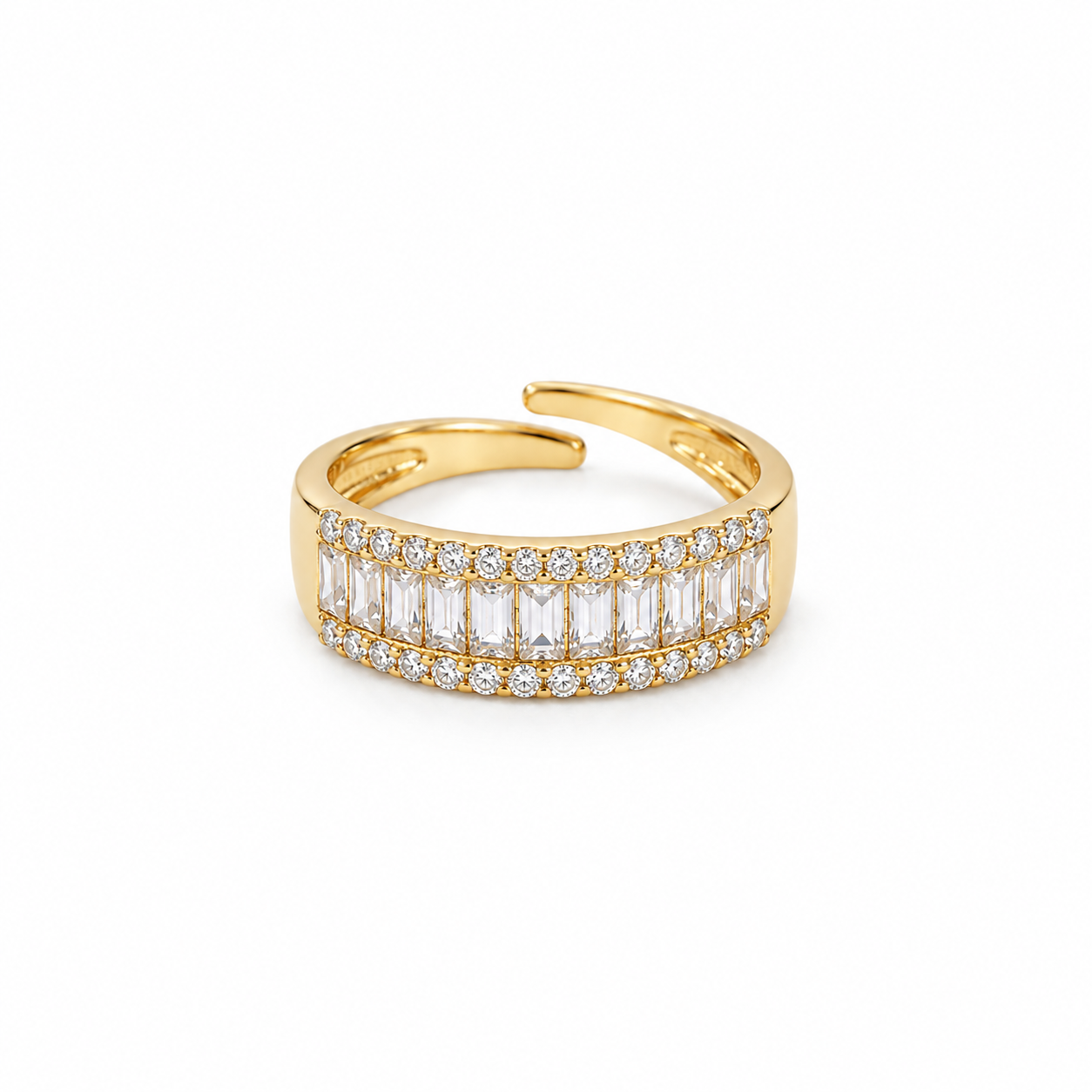 Goldener Herzring