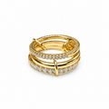 Goldener Herzring