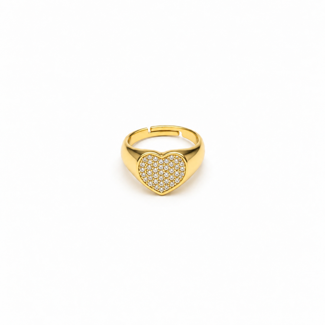 Goldener Herzring