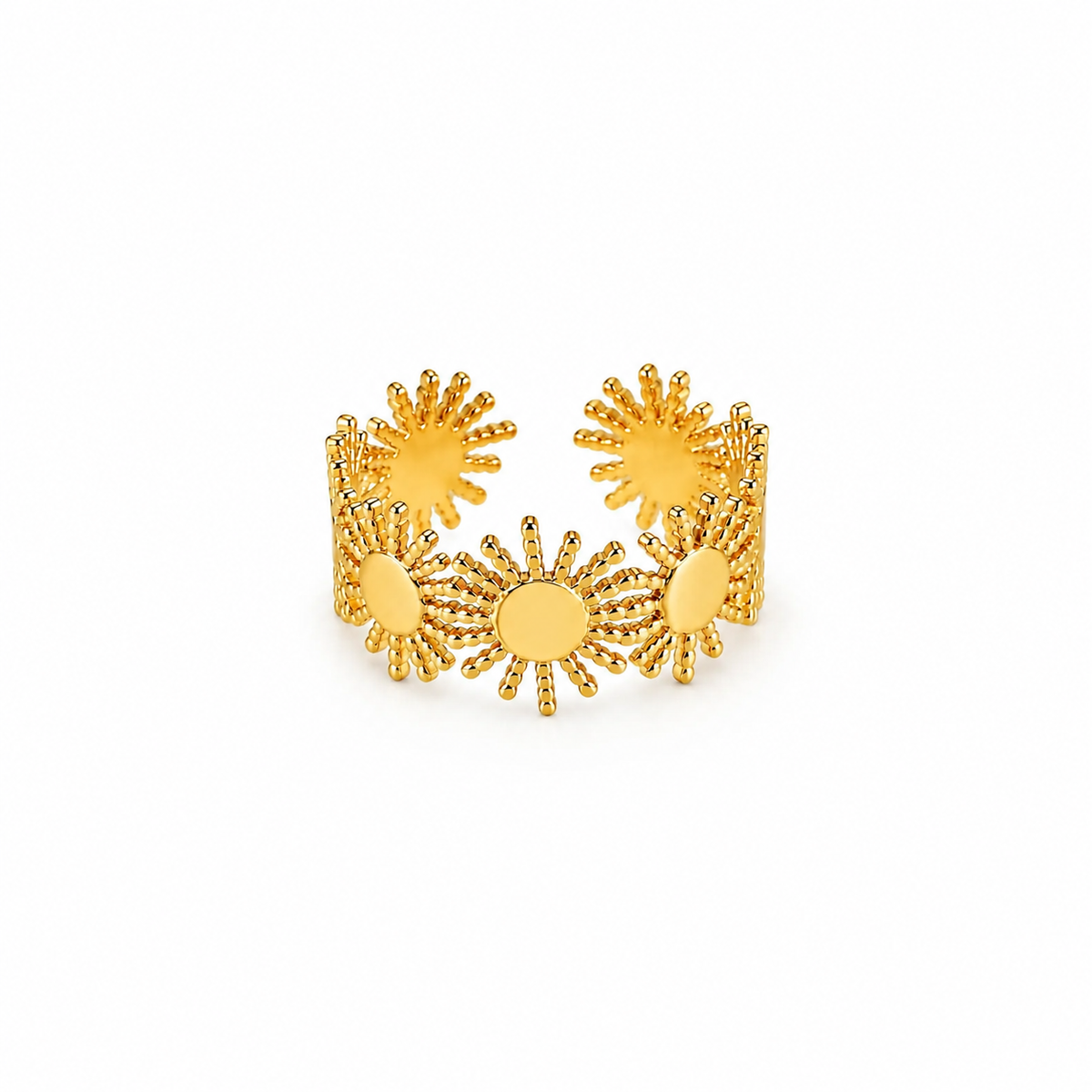 Goldener Herzring