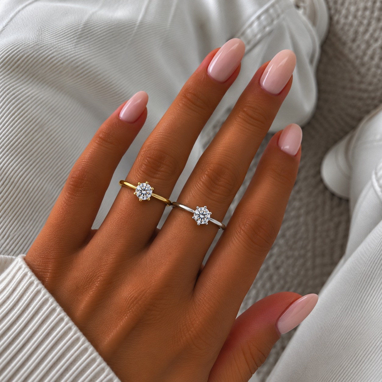 Goldener Herzring