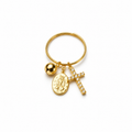 Goldener Herzring
