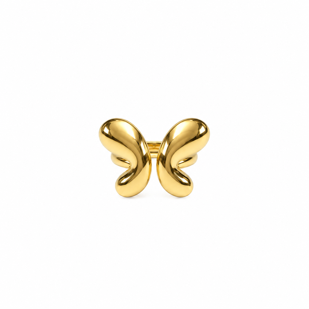 Goldener Herzring