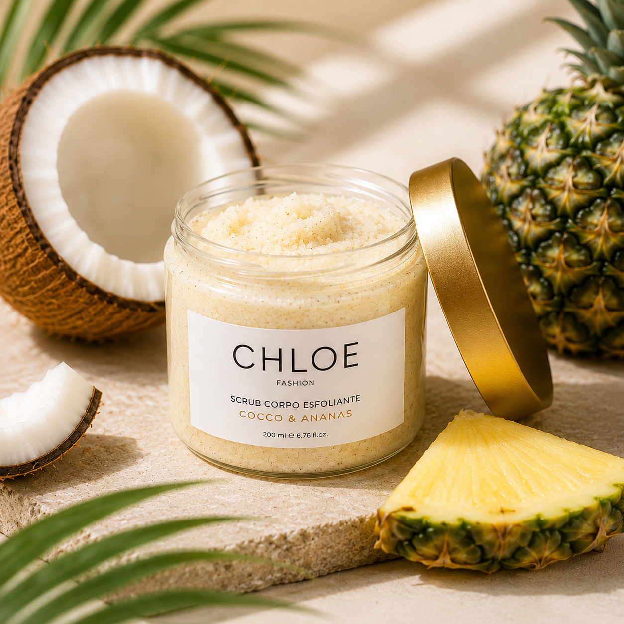 Scrub Corpo Esfoliante Cocco E Ananas