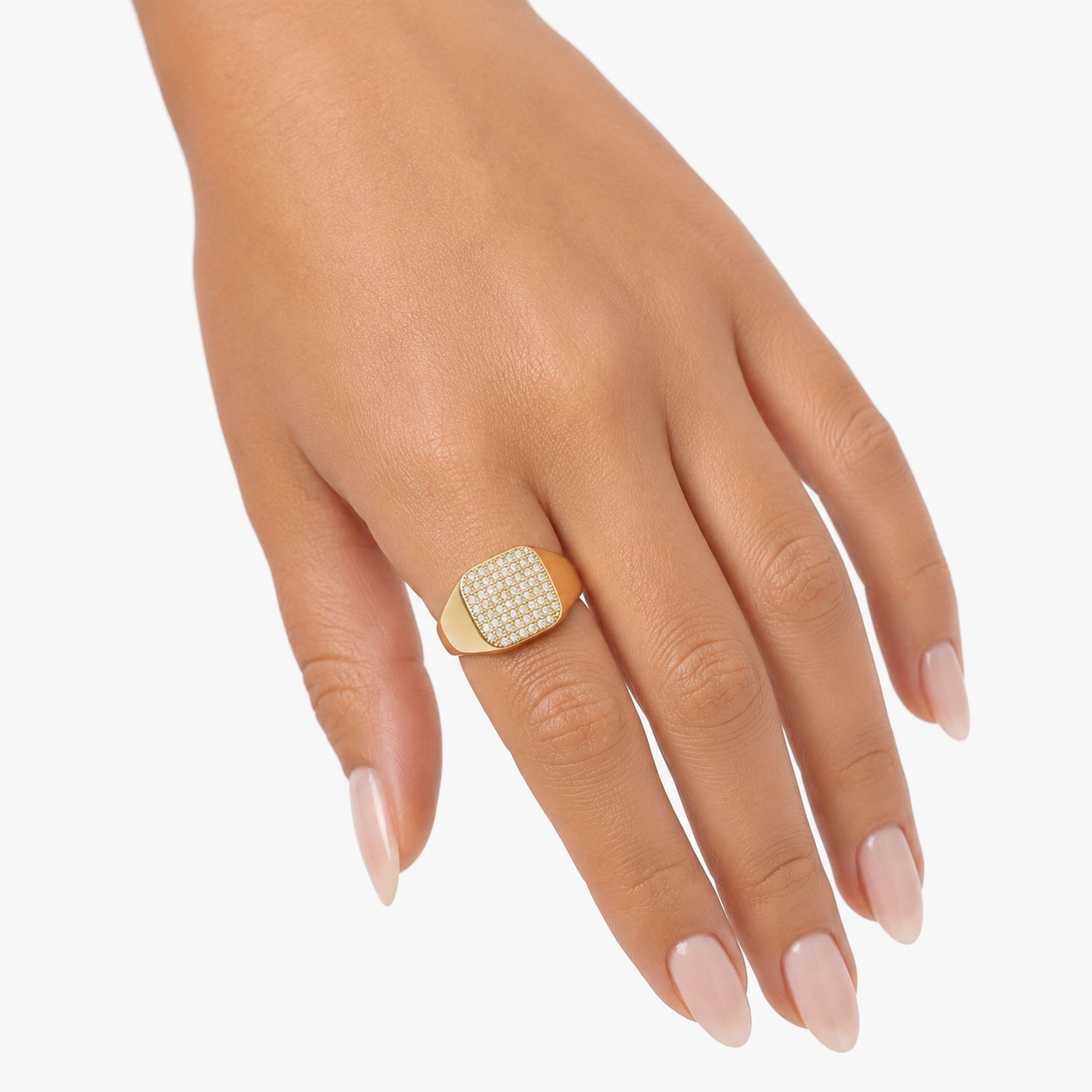 Goldener Herzring