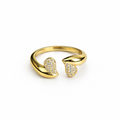 Anello Couple Zirconato