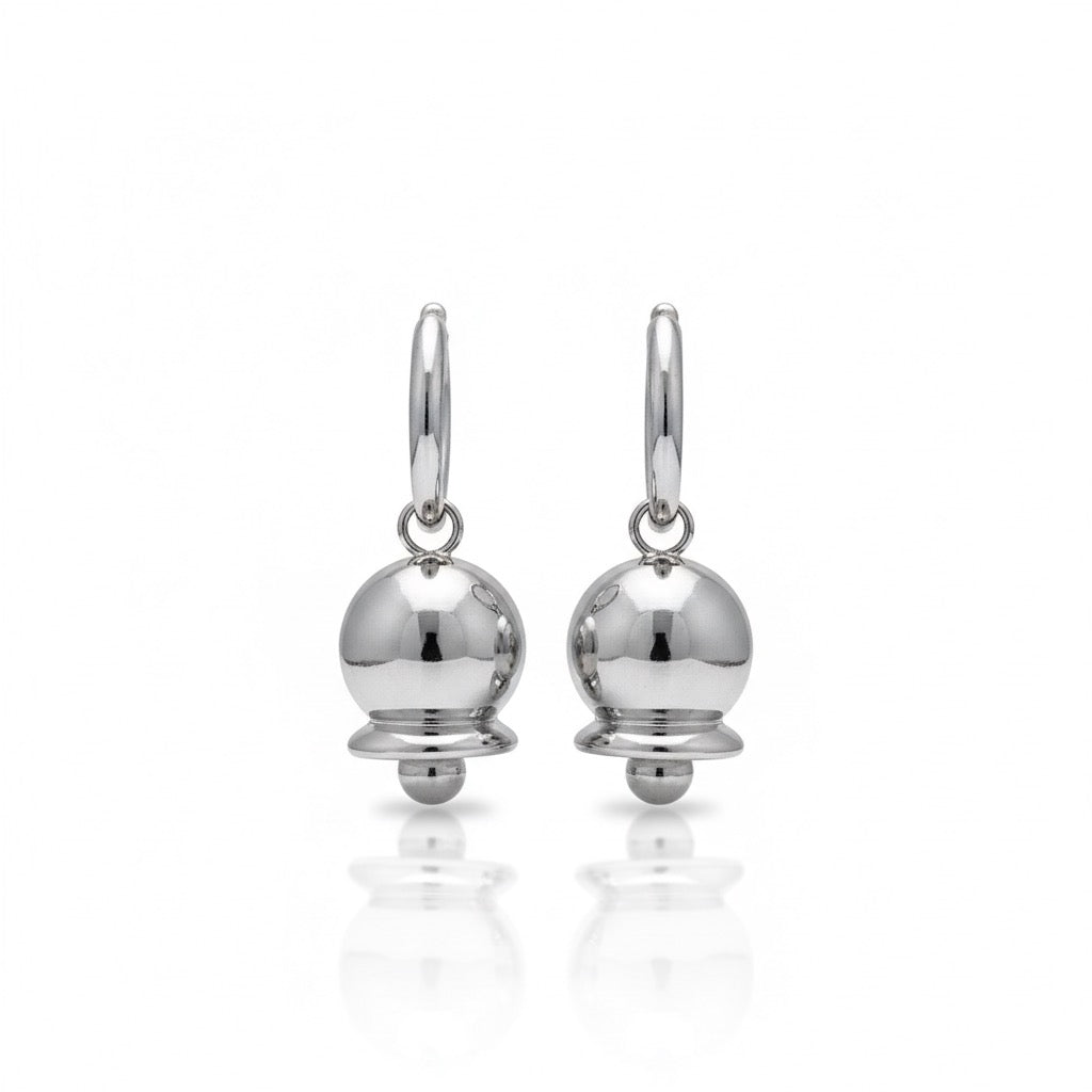 Orecchini Campanelle Sonaglio Argento