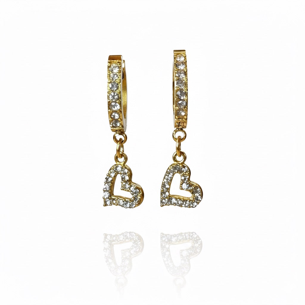 Orecchini Amour Zirconati Oro