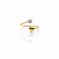 Goldener Herzring