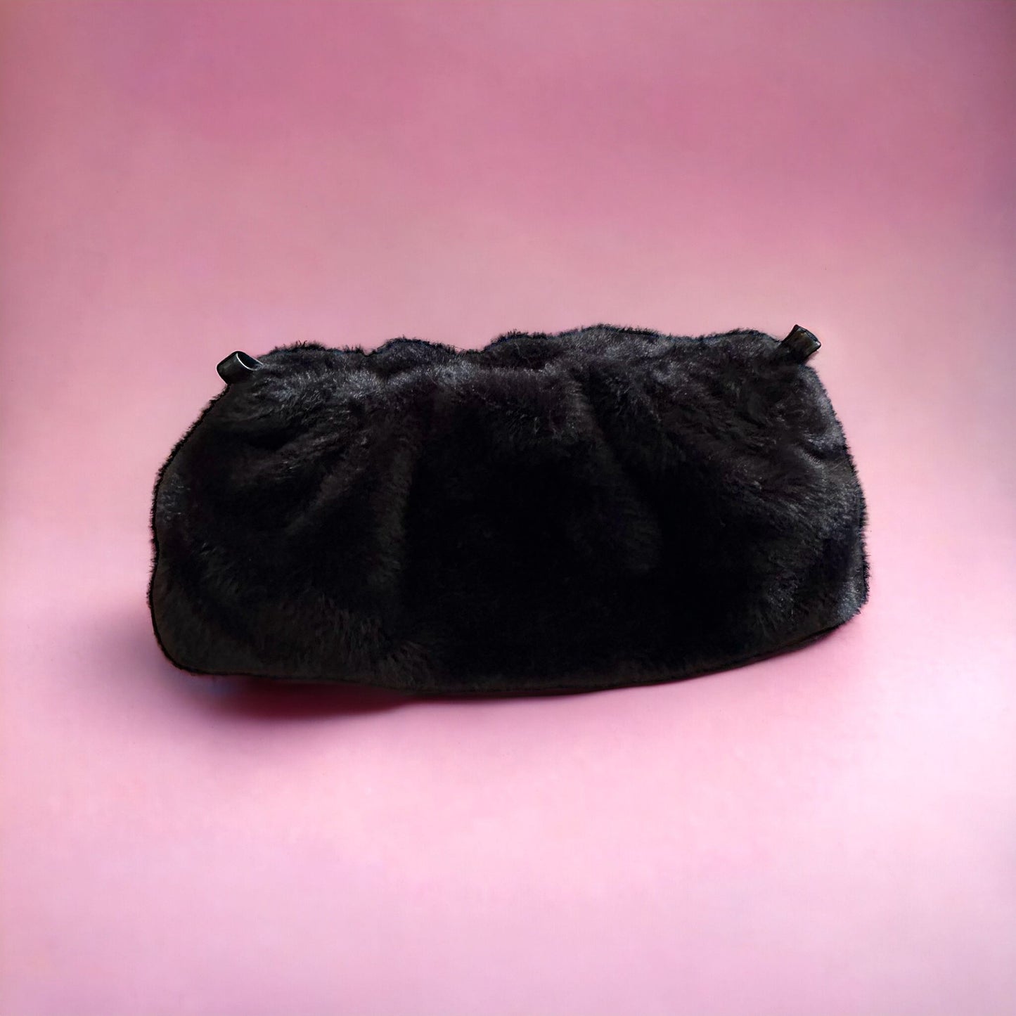 Pochette Clutch peluche Nera