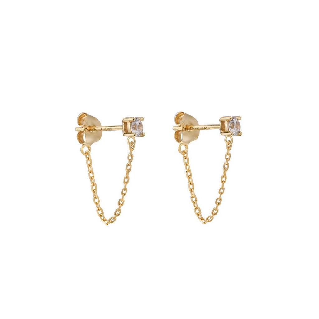 Orecchini Pendenti Chain Oro