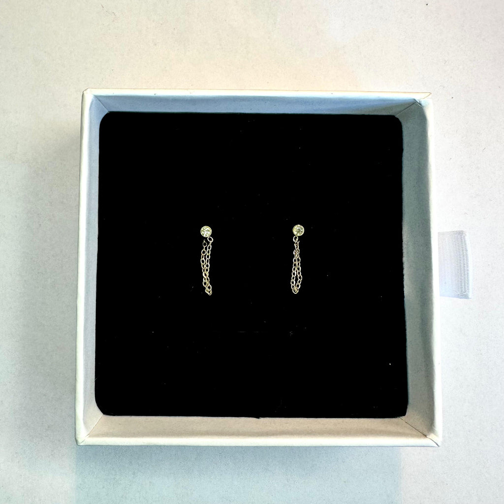 Orecchini Pendenti Chain Oro