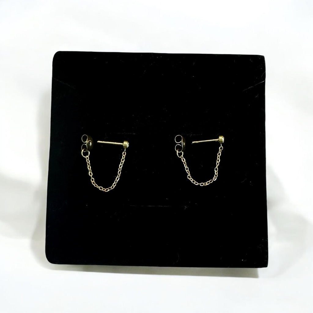 Orecchini Pendenti Chain Oro