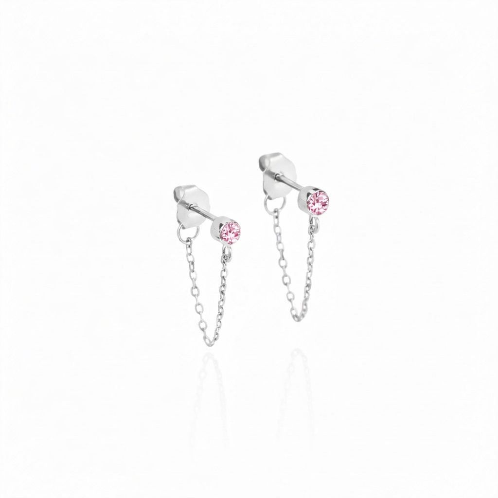 Orecchini Chain Rosa