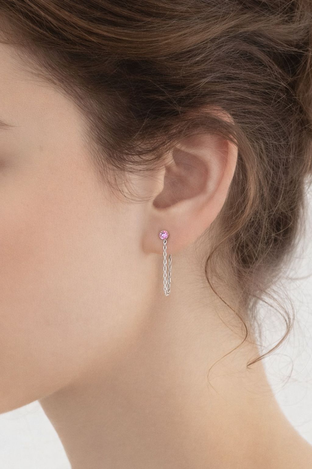 Orecchini Chain Rosa