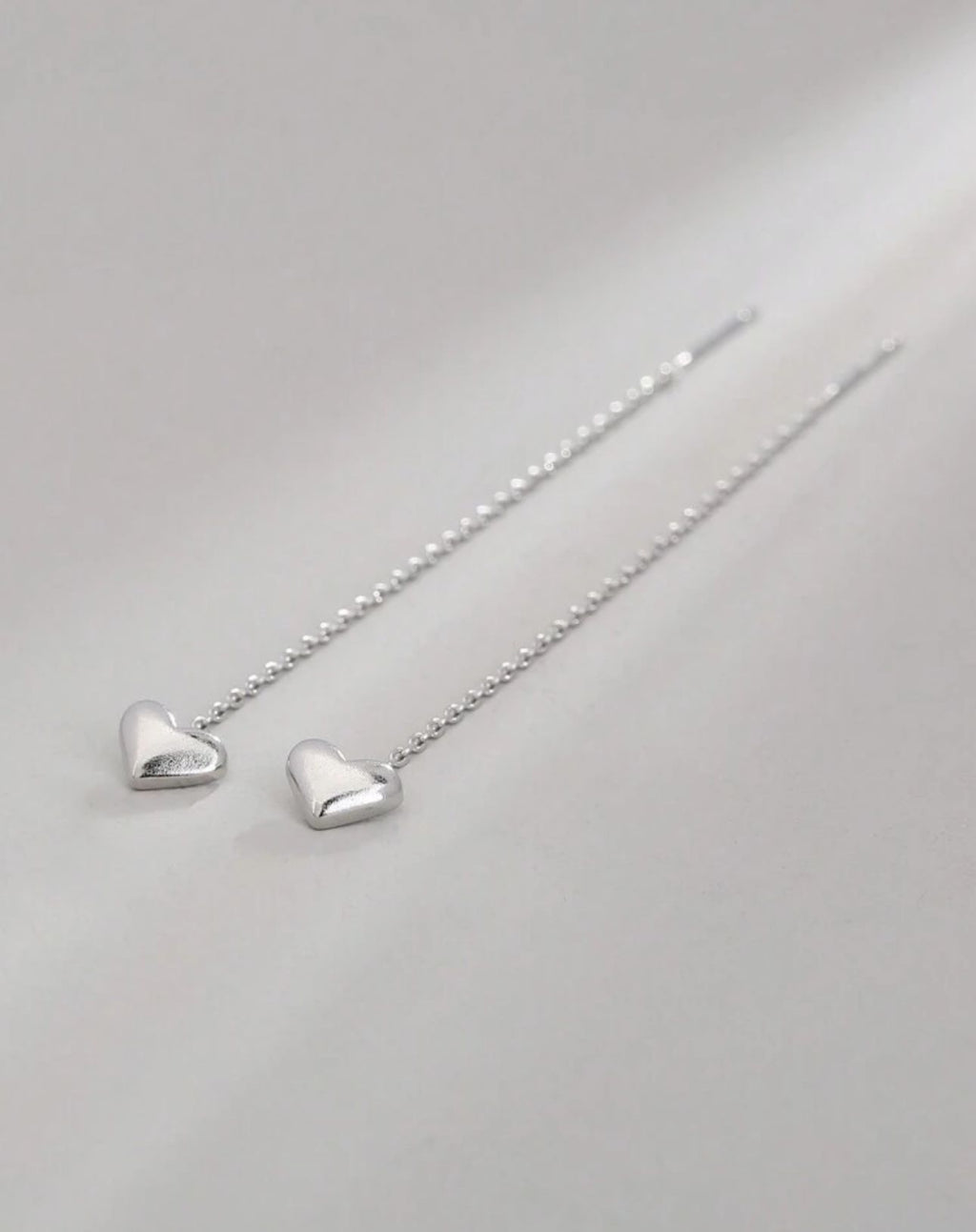 Orecchini Sali Scendi Cuore Argento
