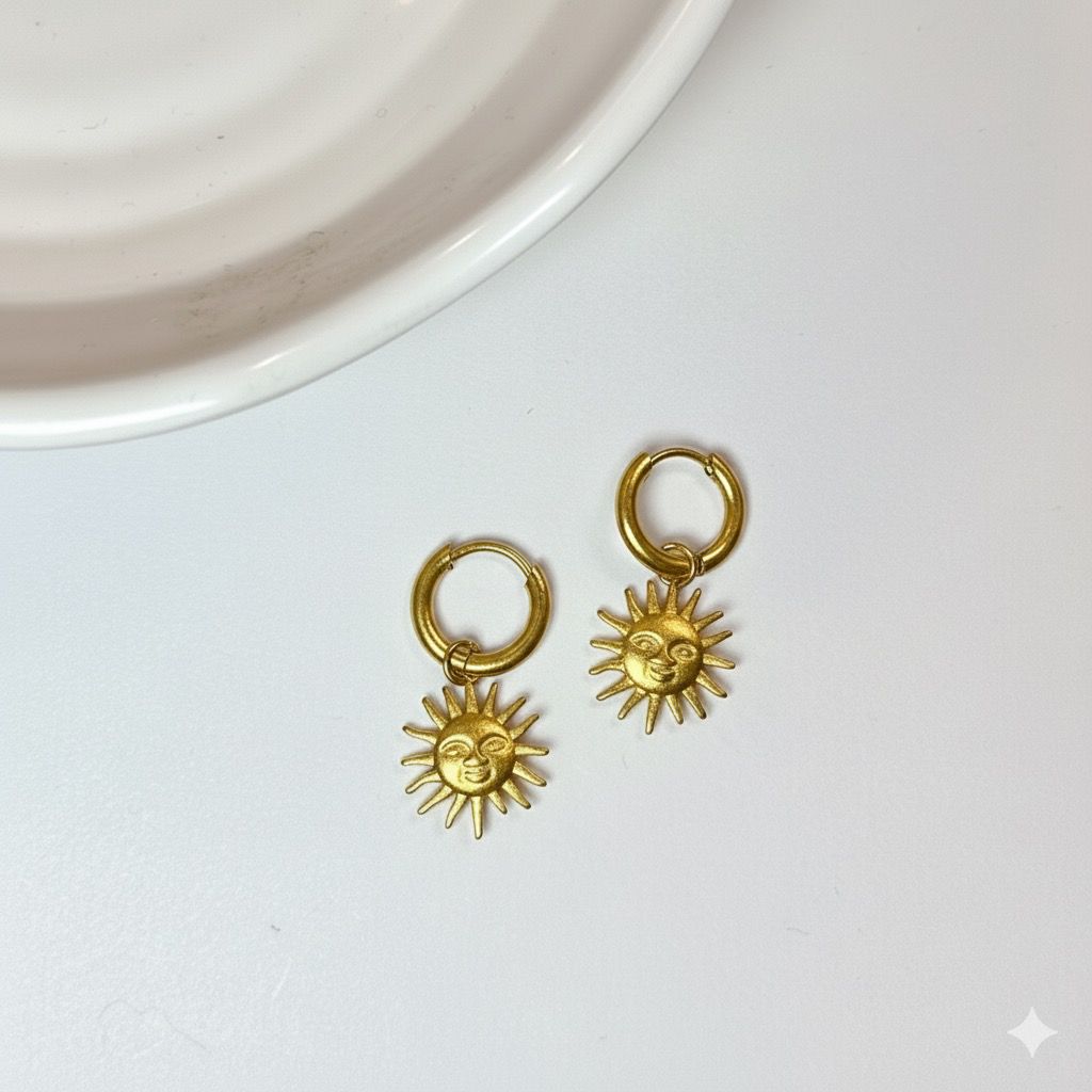 Orecchini Sole Oro