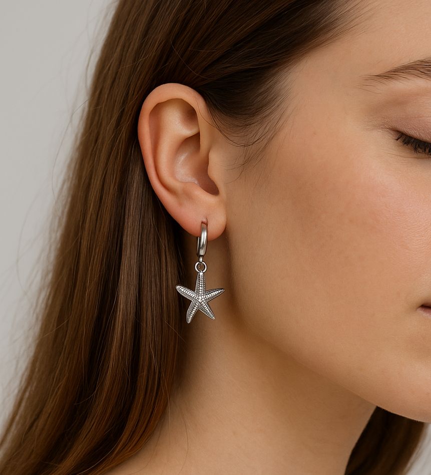 Orecchini StarFish Argento