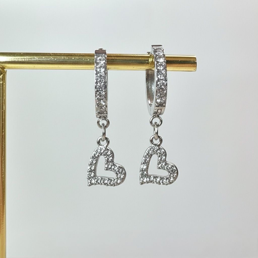 Orecchini Amour Zirconati Argento