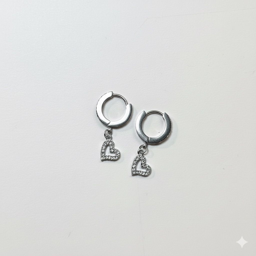 Orecchini Amour Zirconati Argento