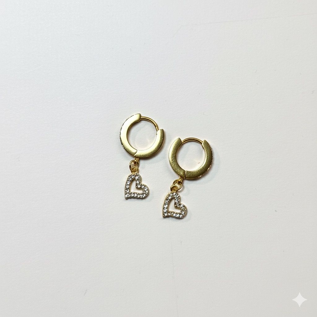 Orecchini Amour Zirconati Oro