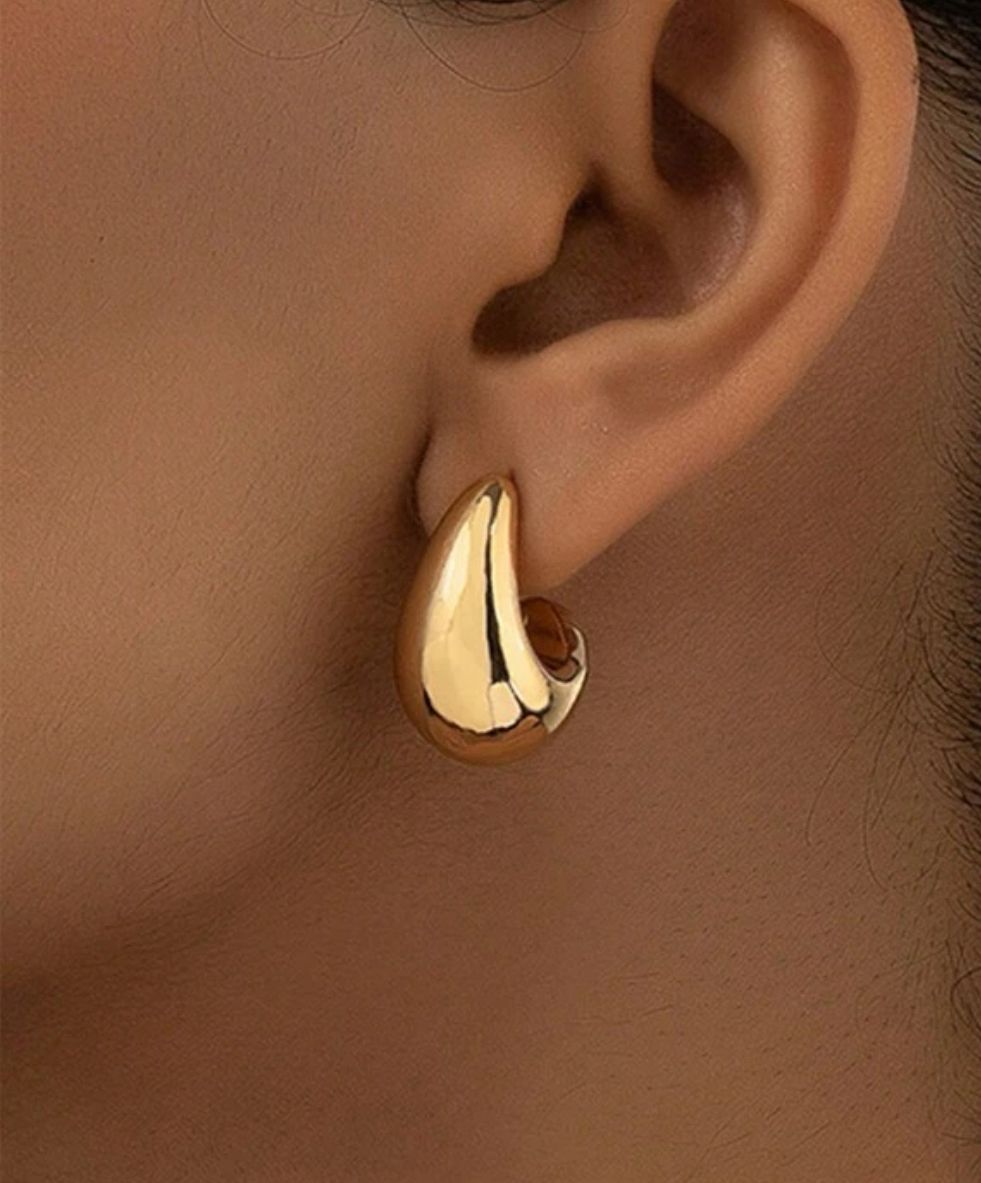Gold drop earrings