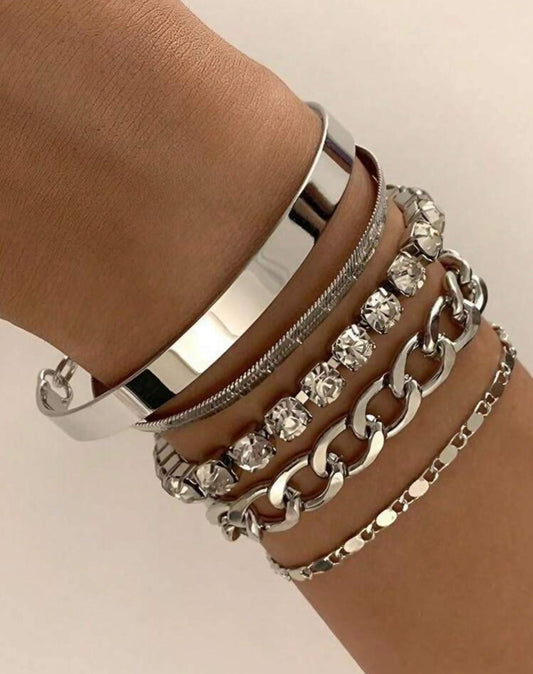 Set Bracciali Silver