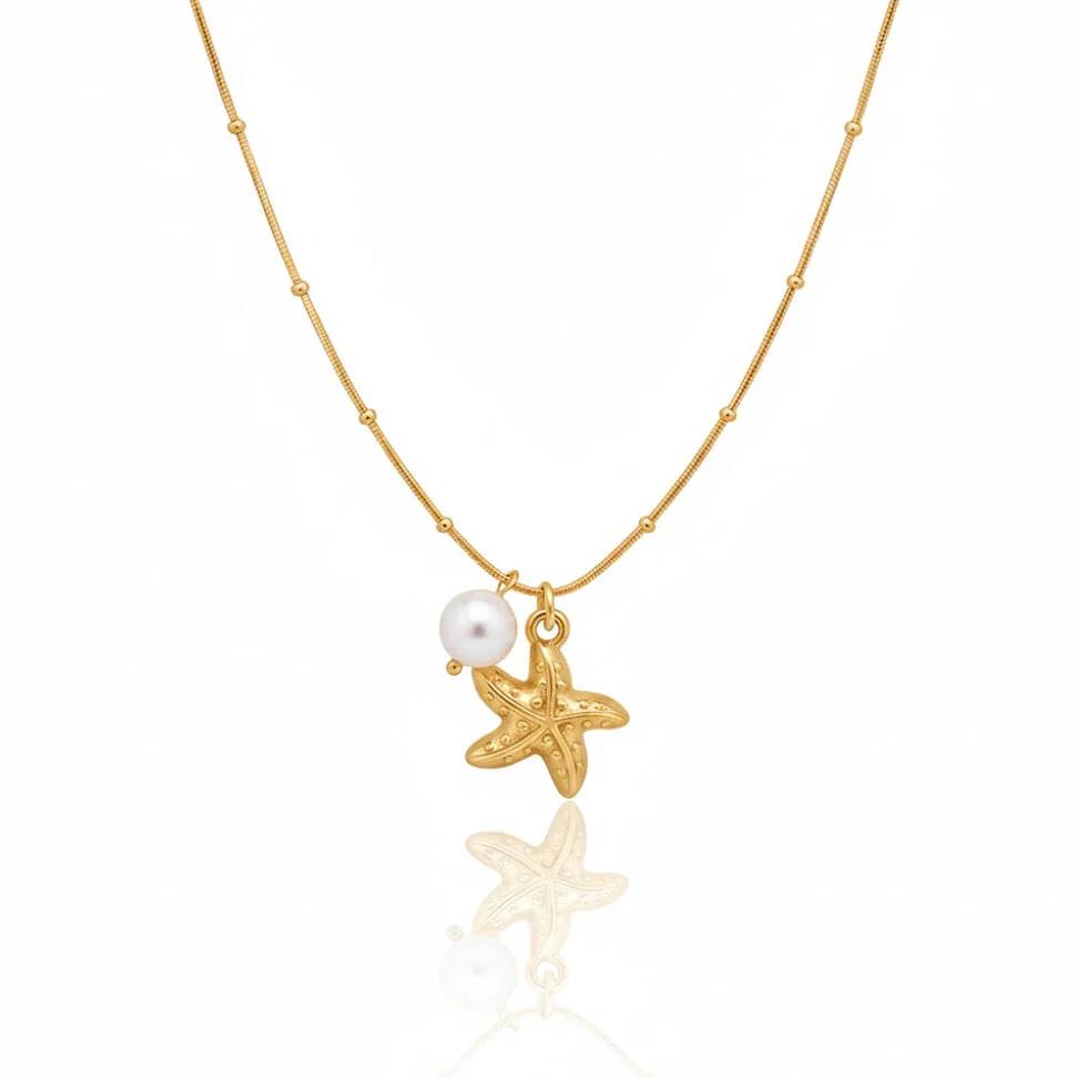 White Heart Necklace