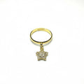 Goldener Herzring