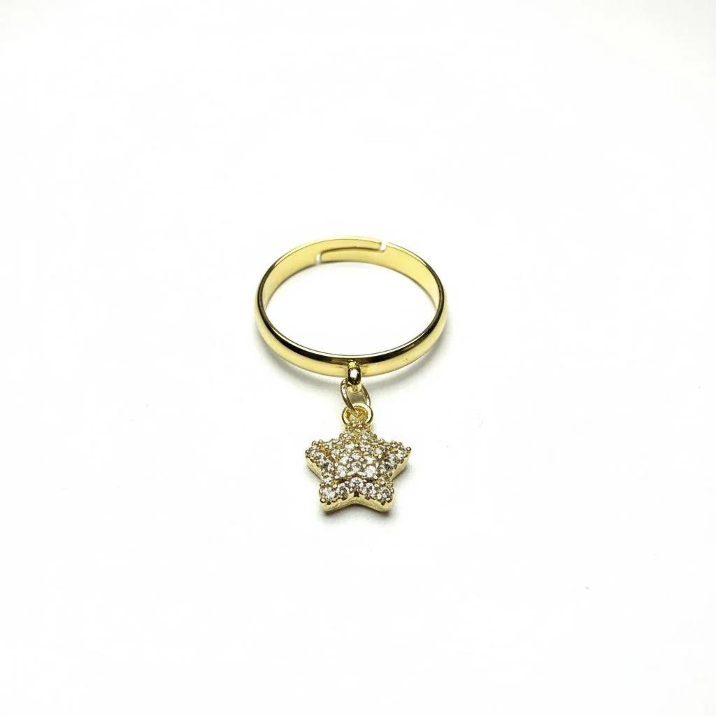 Goldener Herzring