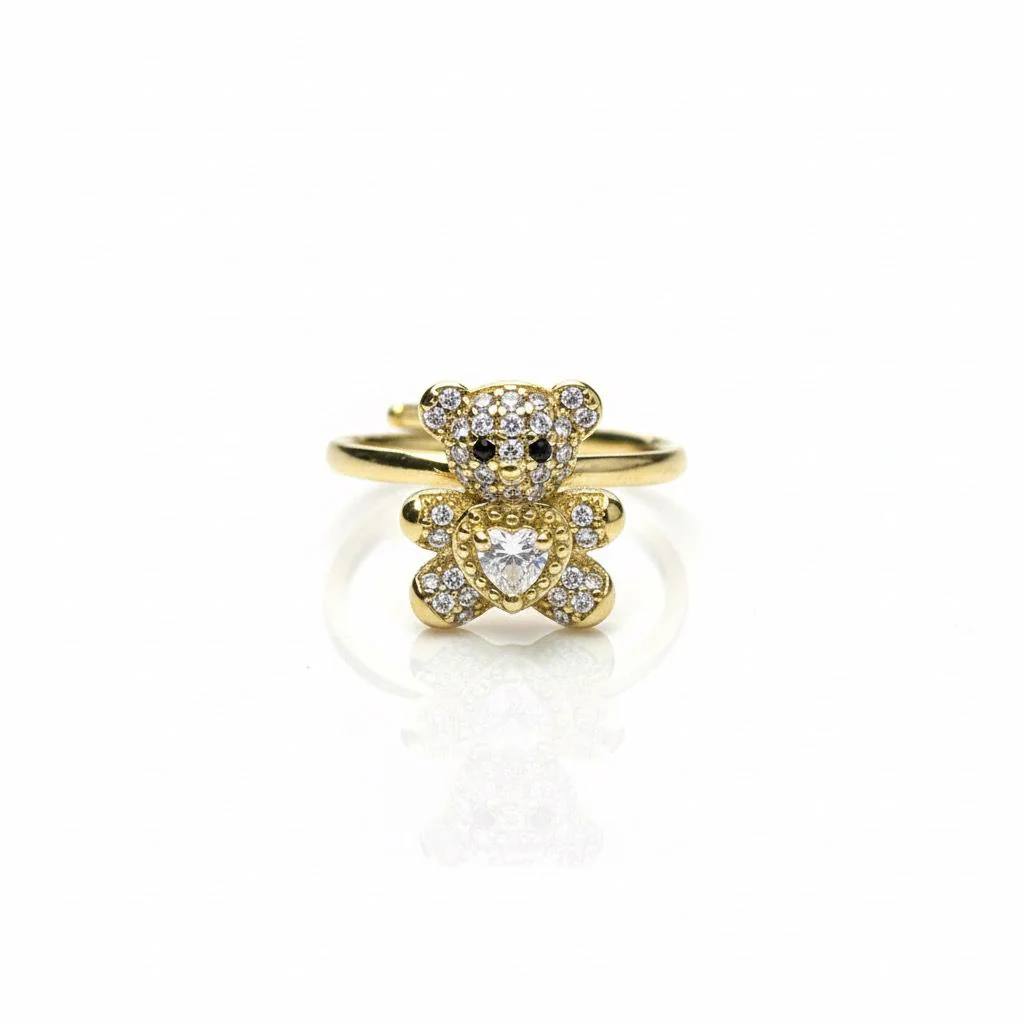 Goldener Herzring