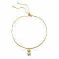 White Heart Necklace