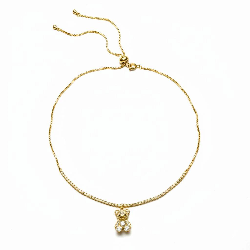 White Heart Necklace