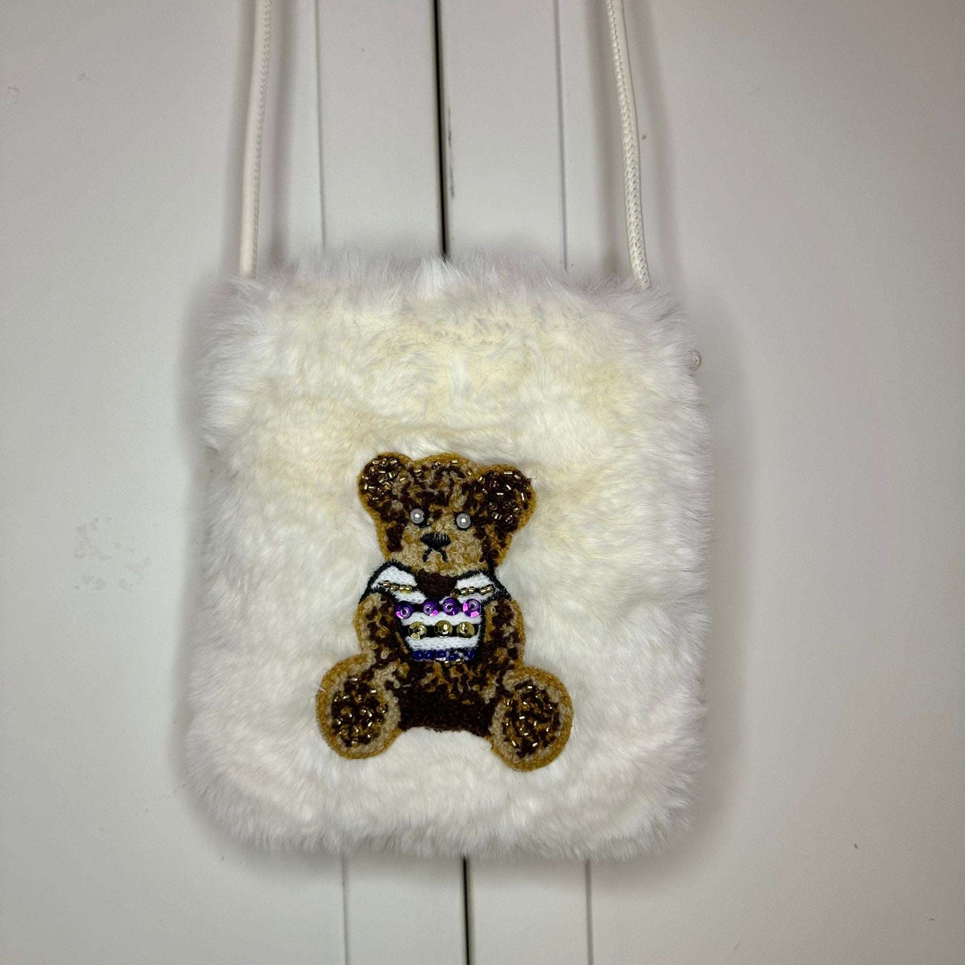 Borsa Teddy bianca