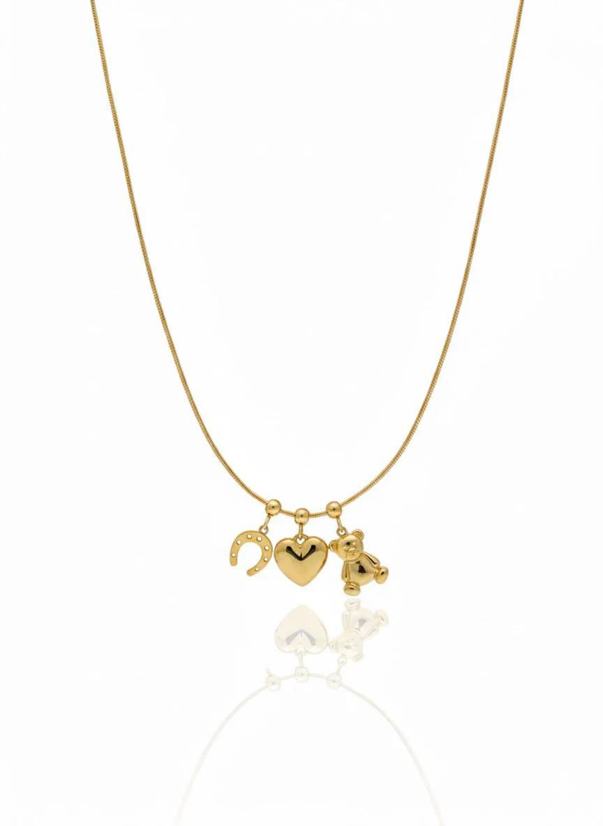 White Heart Necklace