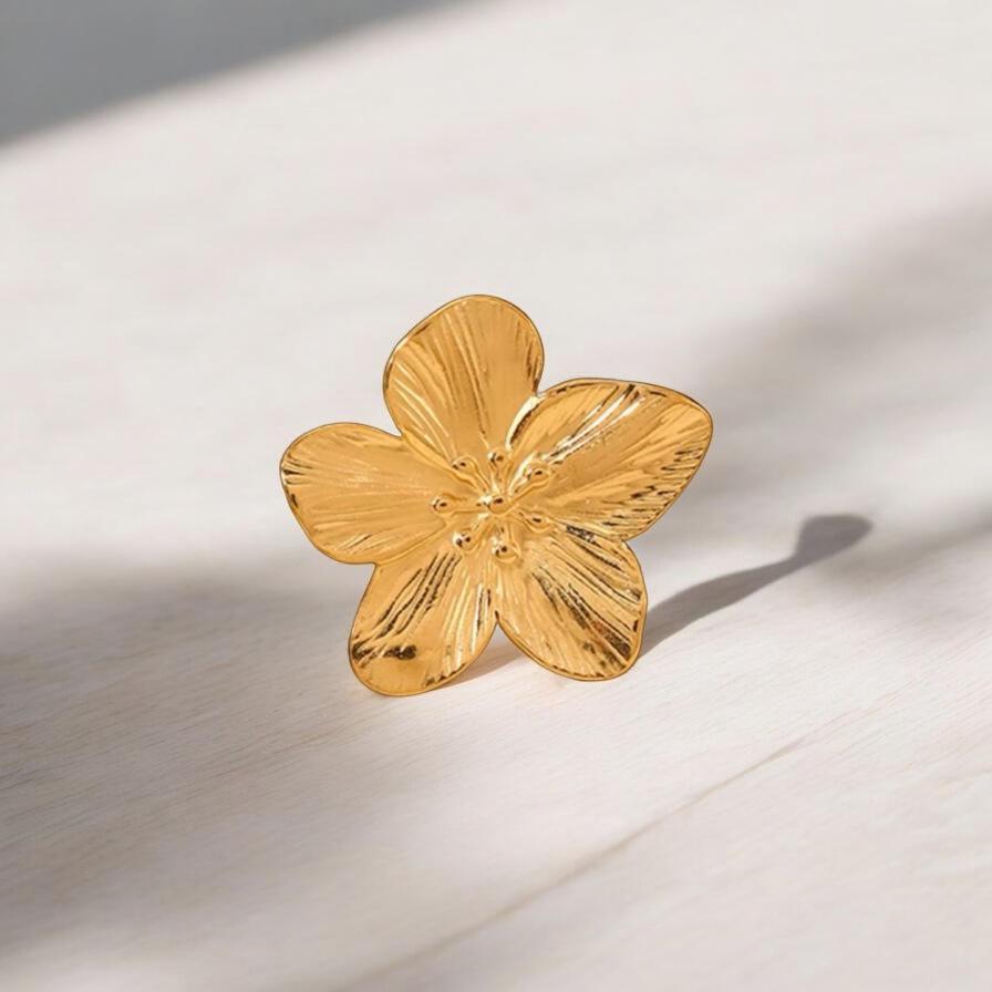 Blumen-Goldring