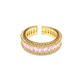 Anello Baguette Rosa