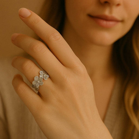 Anello Fiorellini Argento