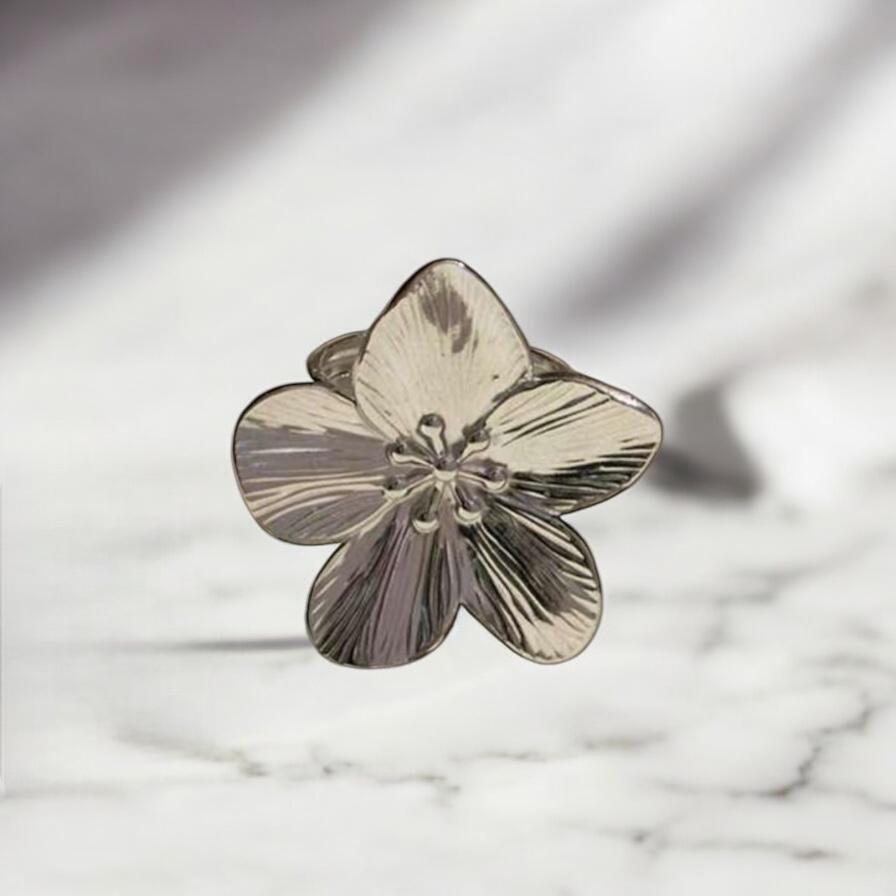 Anello Flower Argento
