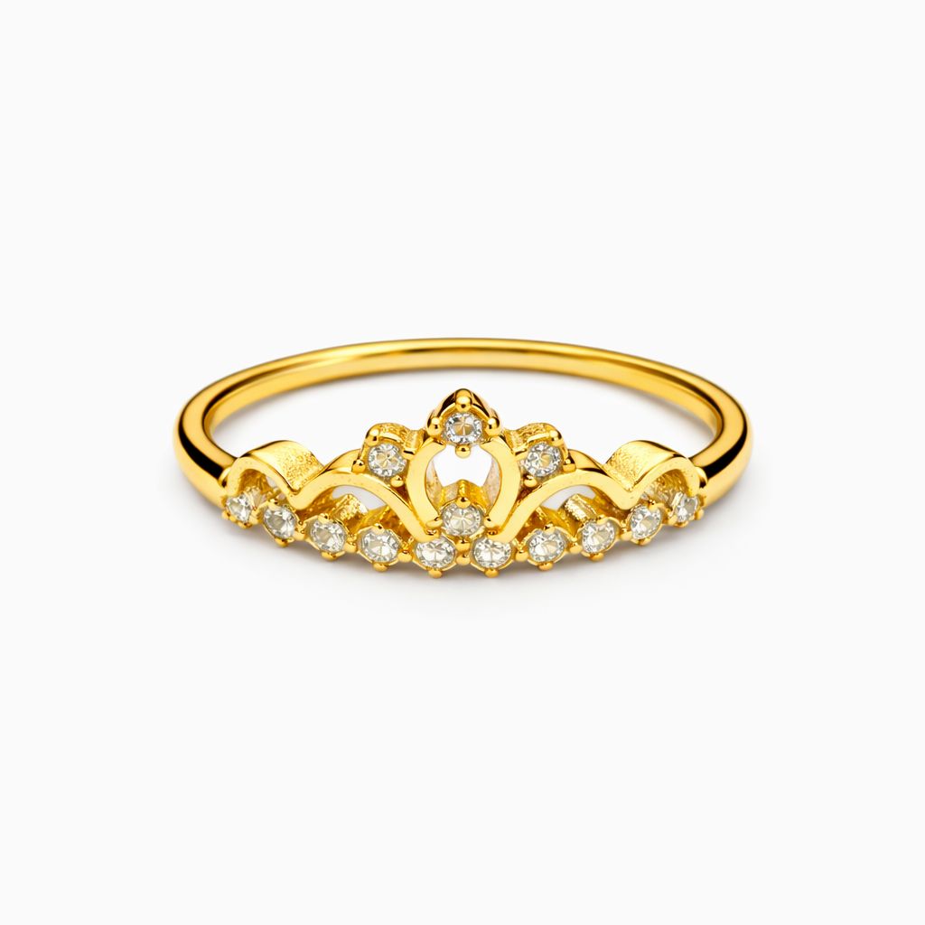 Anello Corona Zirconato