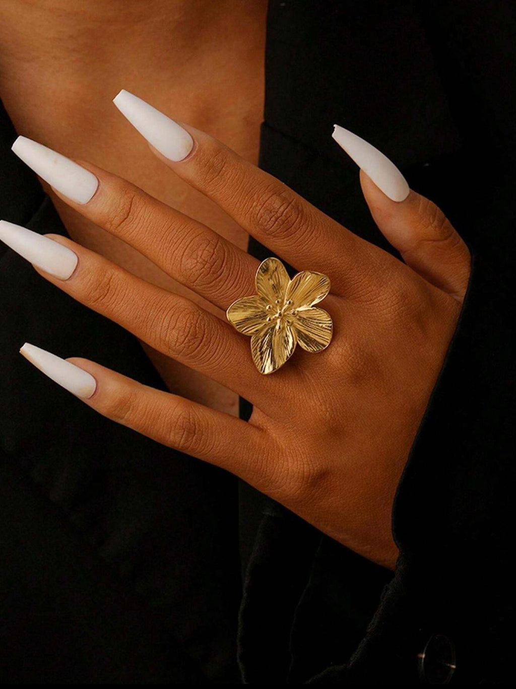 Blumen-Goldring