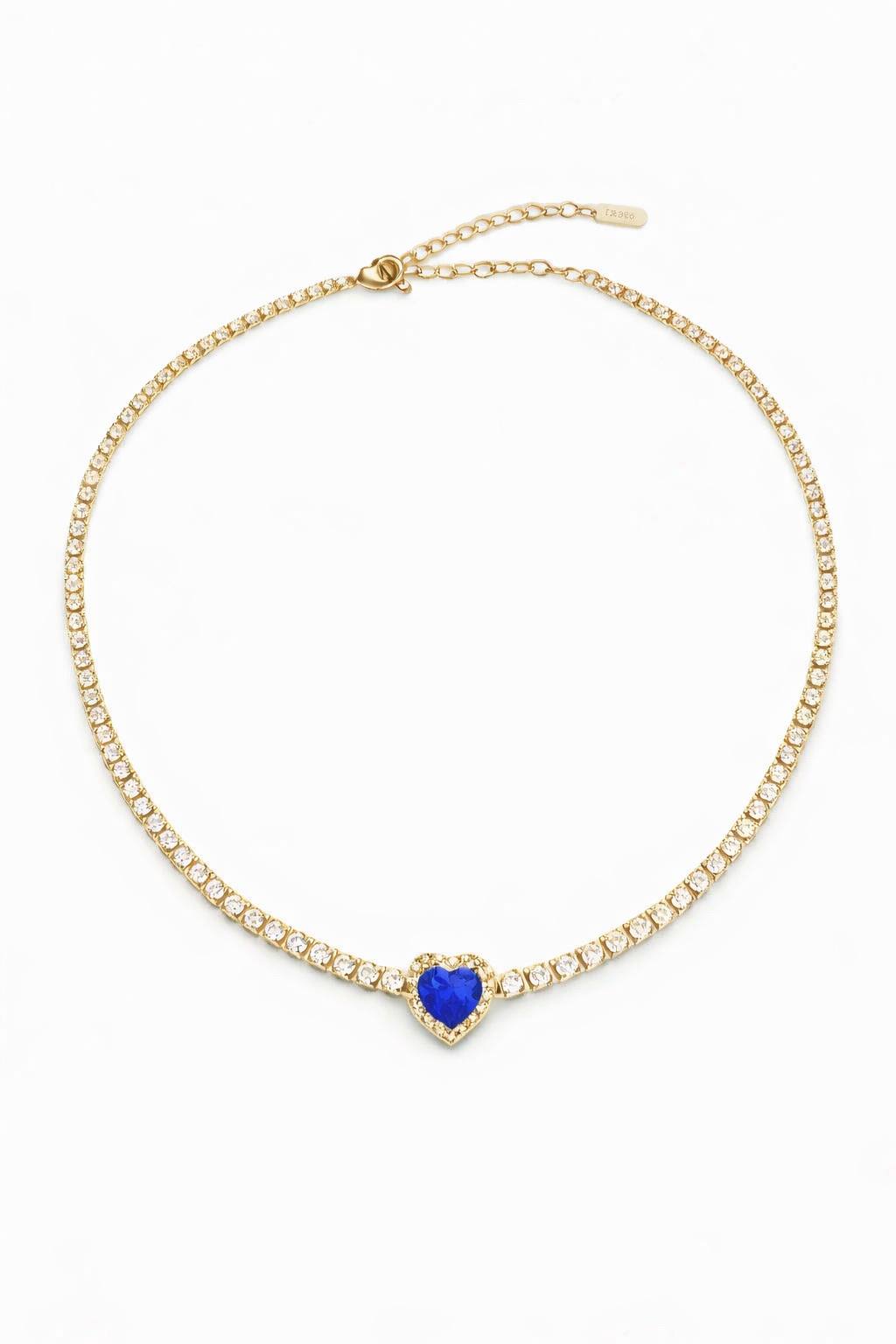 White Heart Necklace