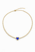 White Heart Necklace