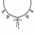 White Heart Necklace